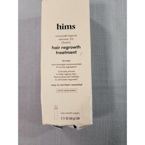 Hims Minoxidil 5% Foam Hair Regrowth Treatment Men 2.11 oz 1 Month Supply Open B